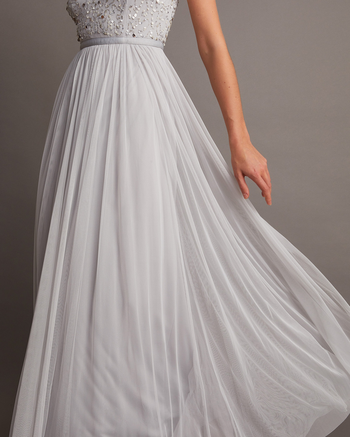 Monsoon Autumn Embellished Maxi Dress in Recycled Polyester Viscose