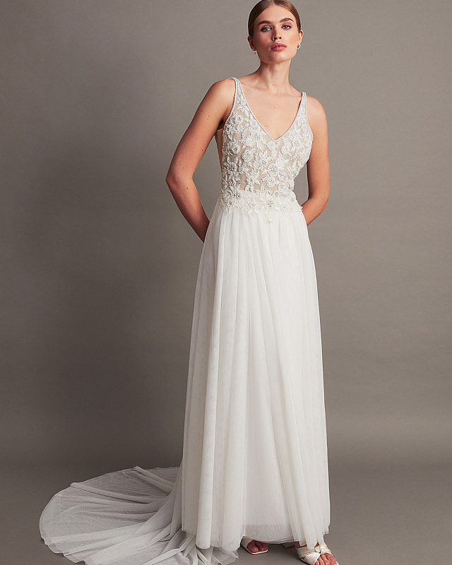Monsoon lucia wedding dress deals