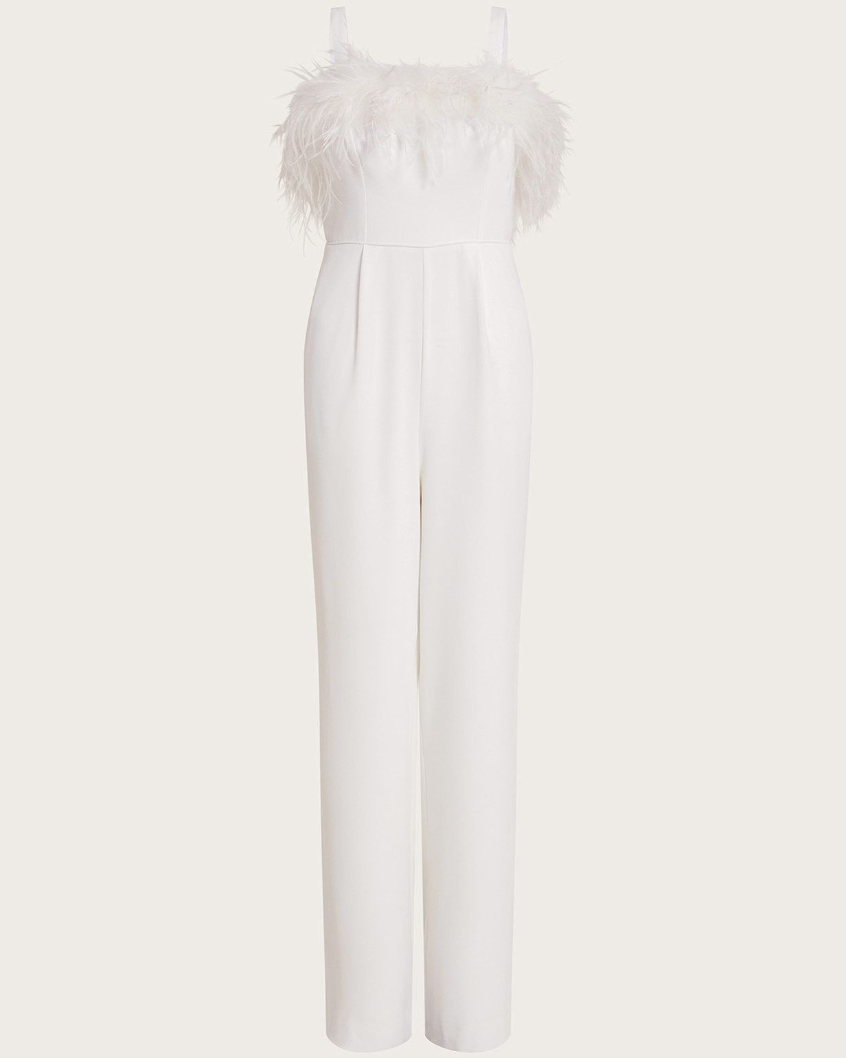Monsoon Diane Feather Bridal Jumpsuit Viscose