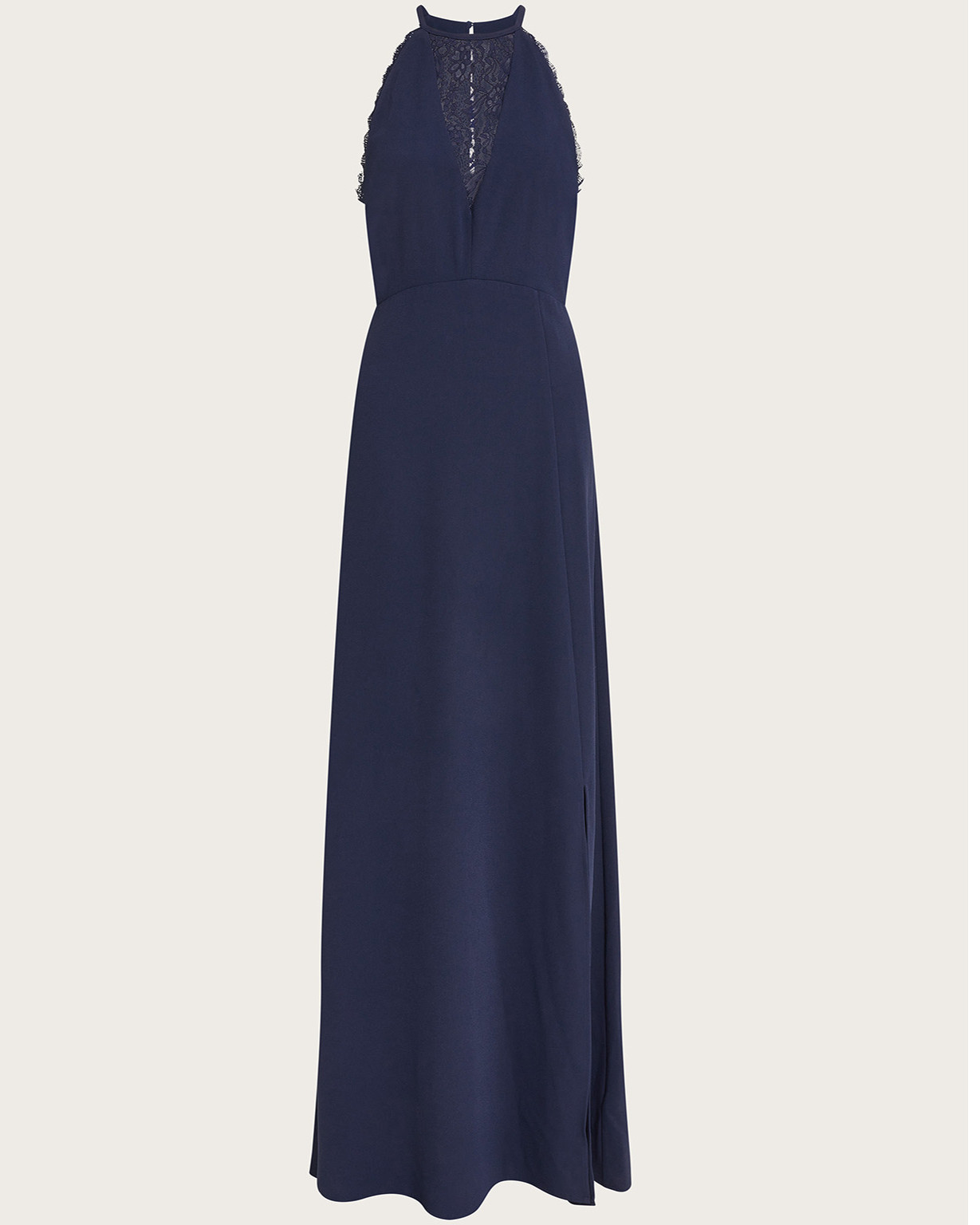 Monsoon Jackie Lace Halter Dress Viscose