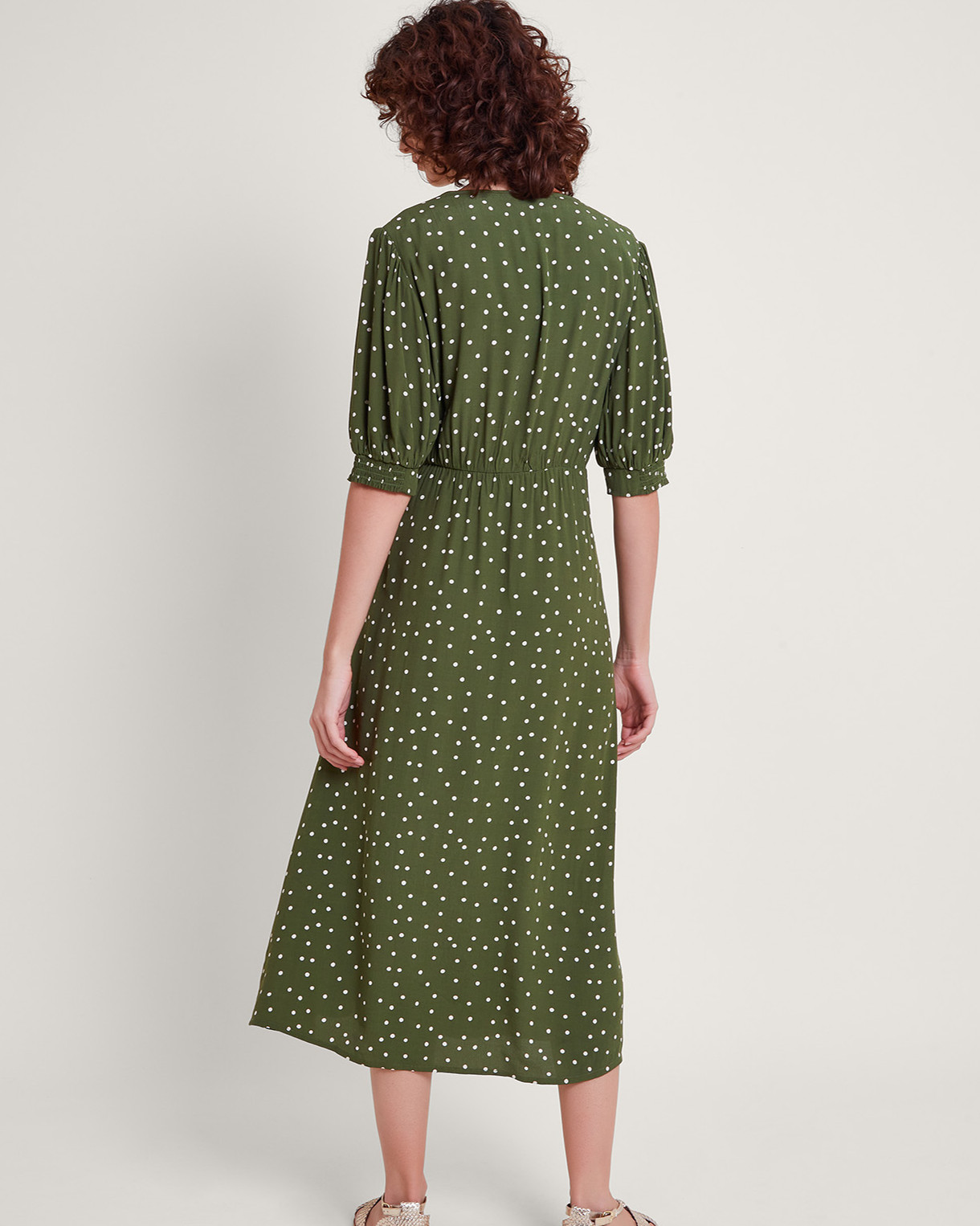 Monsoon Myla Embroidered Tea Dress Viscose