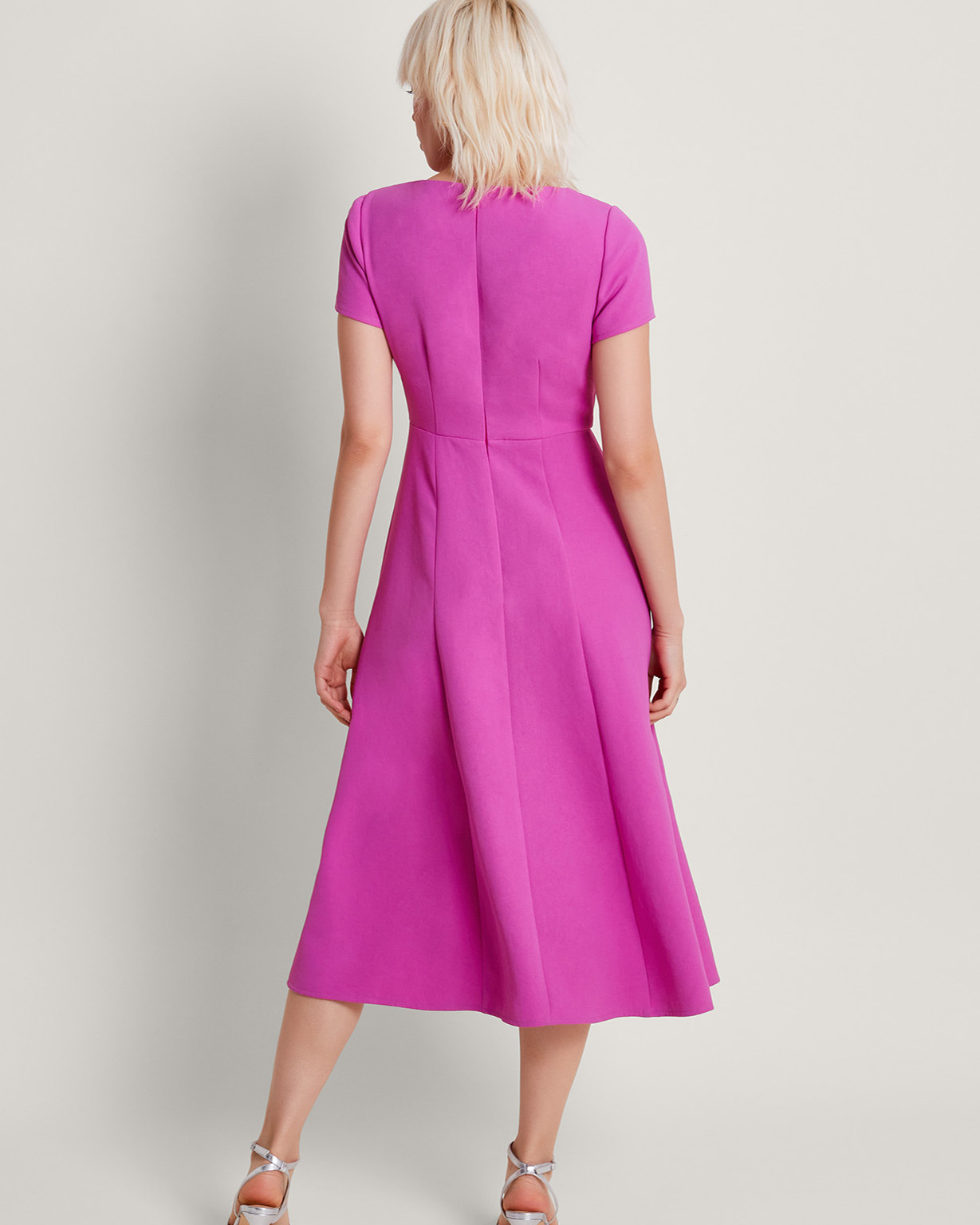Monsoon Poppy Flared Dress Viscose