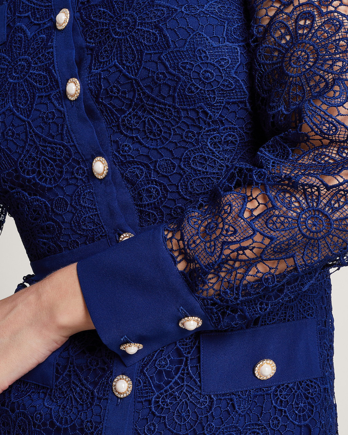 Monsoon Reyna Lace Dress Viscose