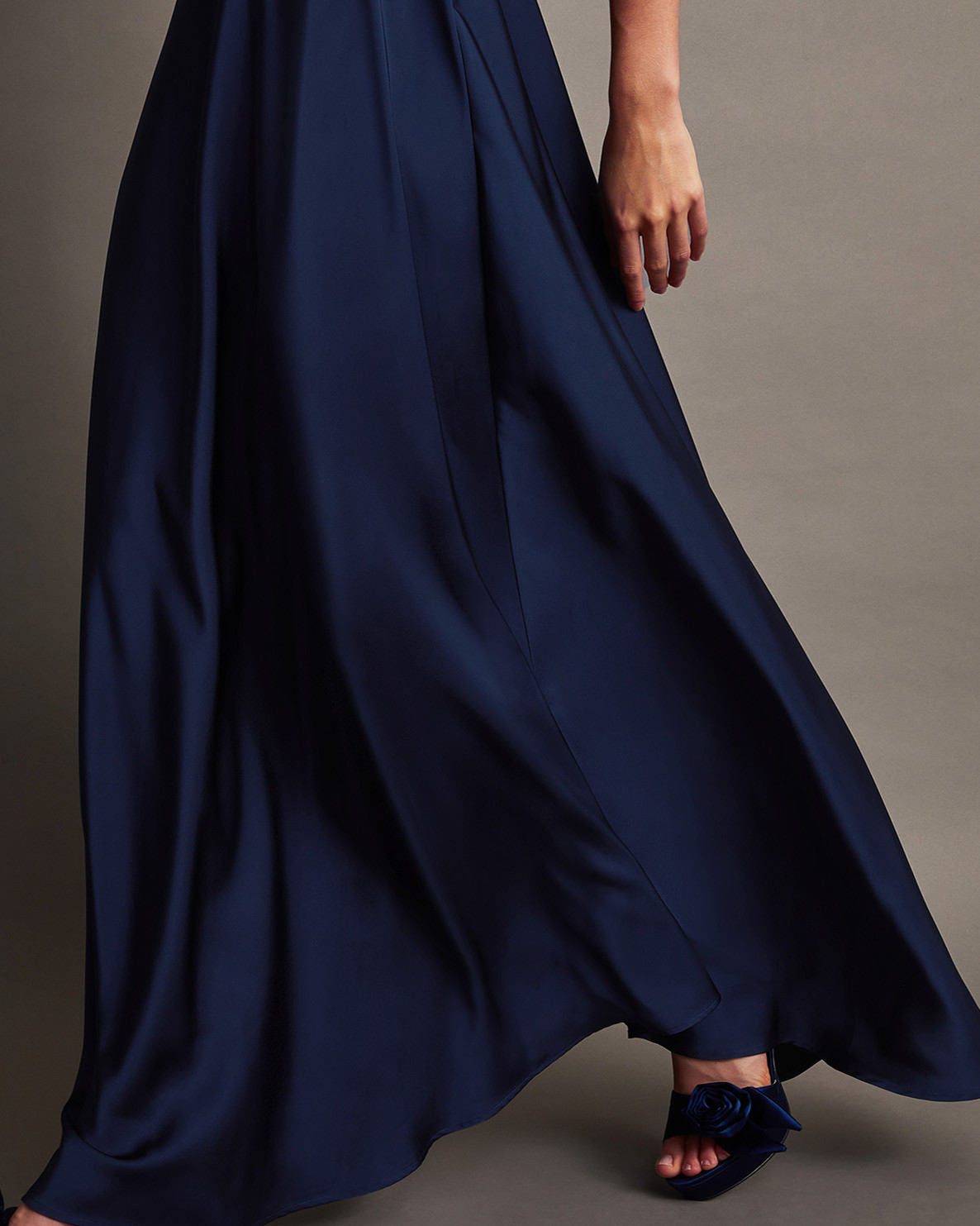 Monsoon Savannah Satin Maxi Dress Viscose