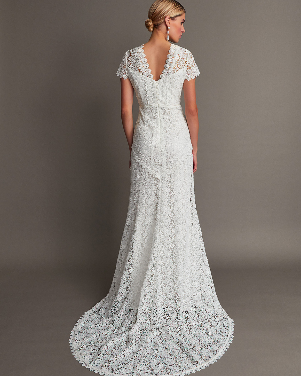 Monsoon Sienna Lace Bridal Dress Viscose