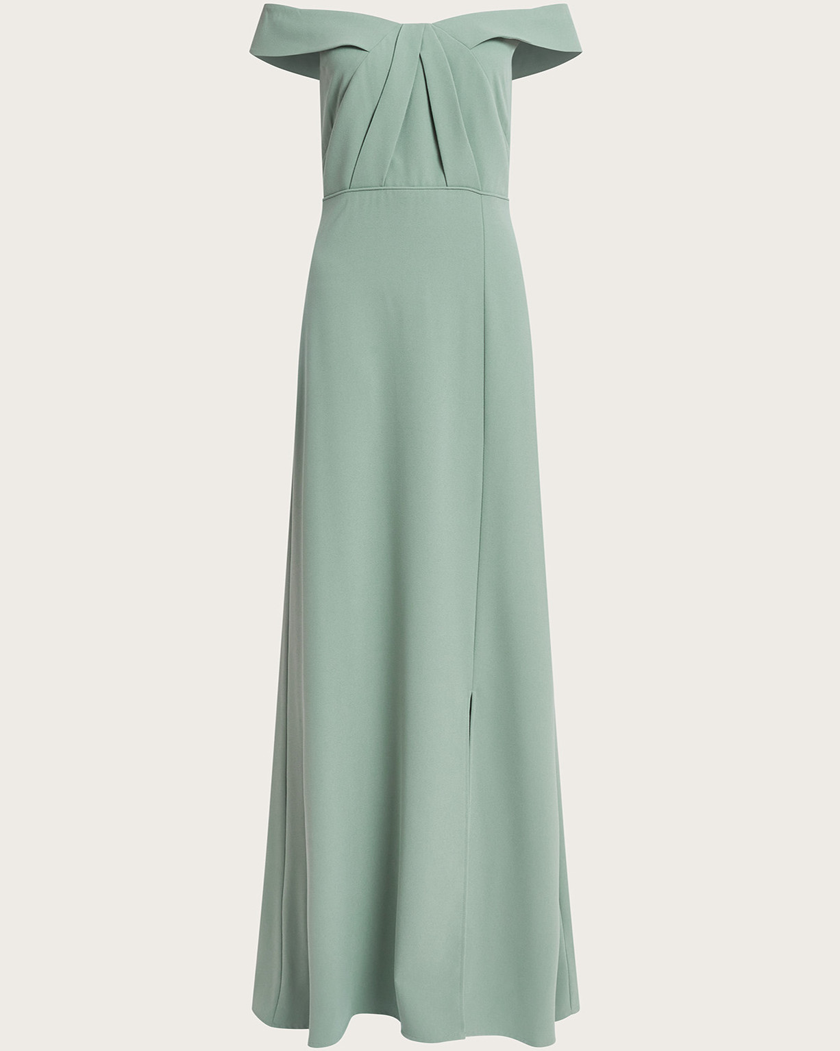 Monsoon Beatrice Crepe Bardot Maxi Dress Viscose